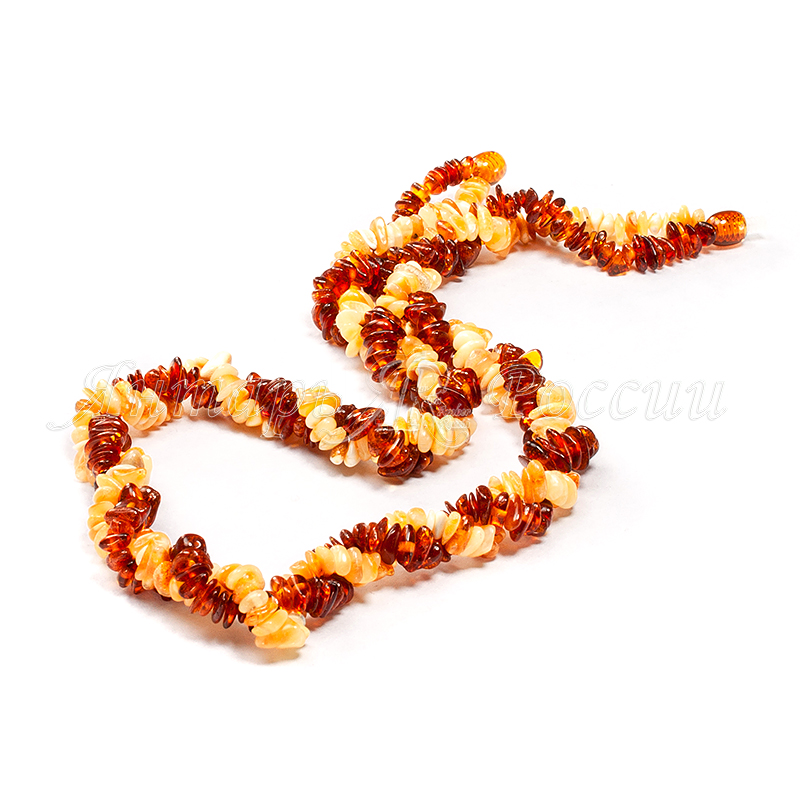 Бусы янтарь